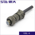 Conector de montaje militar MIL-C-5015 Conector de sensor de 2 pines MS3106A10SL-4